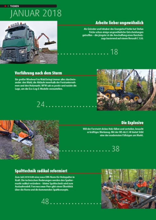 FORSTMASCHINEN-PROFI Januar 2018 (Einzelheft)