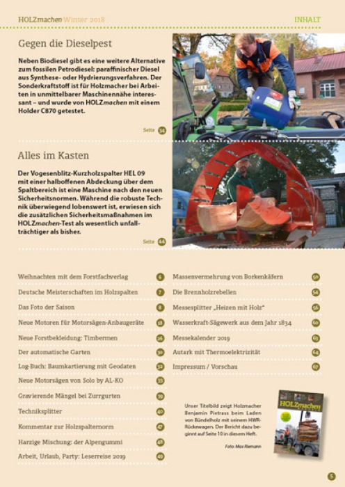 HOLZmachen Winter 2018 / 2019 (Einzelheft)