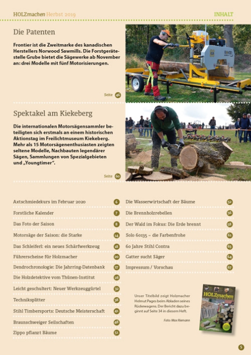 HOLZmachen Herbst 2019 (Einzelheft)